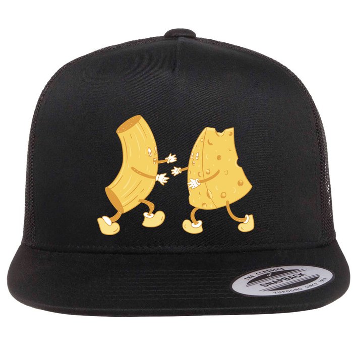 Mac And Cheese Funny Cute Flat Bill Trucker Hat