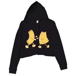 Mac And Cheese Funny Cute Crop Fleece Hoodie