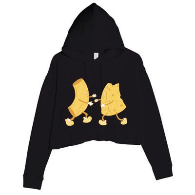 Mac And Cheese Funny Cute Crop Fleece Hoodie