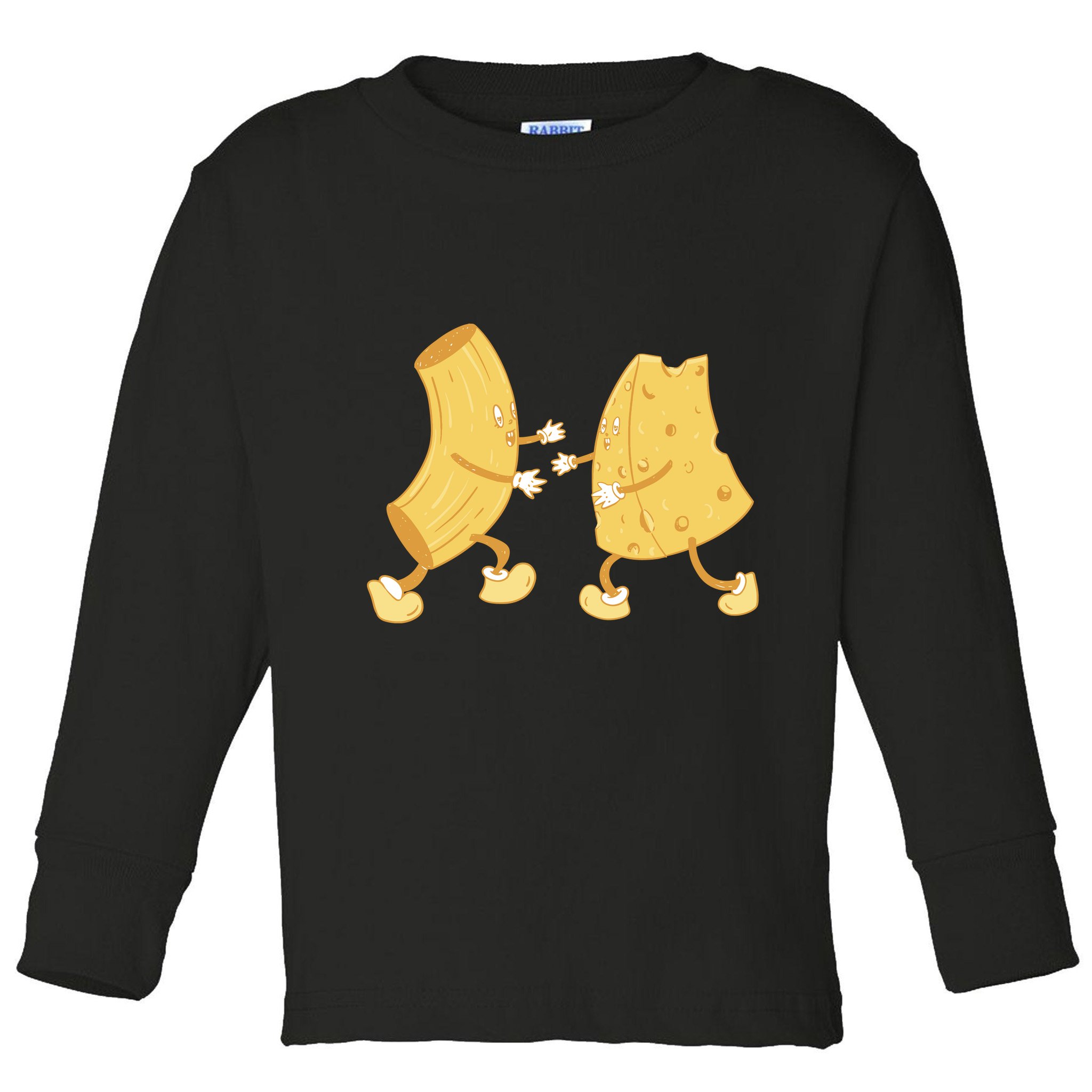 Mac And Cheese Funny Cute Toddler Long Sleeve Shirt