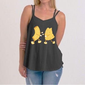 Mac And Cheese Funny Cute Women's Strappy Tank