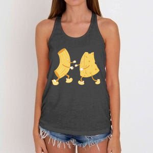 Mac And Cheese Funny Cute Women's Knotted Racerback Tank