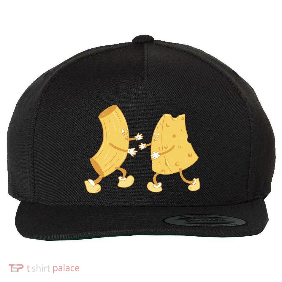 Mac And Cheese Funny Cute Wool Snapback Cap