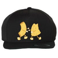 Mac And Cheese Funny Cute Wool Snapback Cap