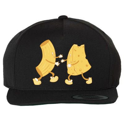 Mac And Cheese Funny Cute Wool Snapback Cap