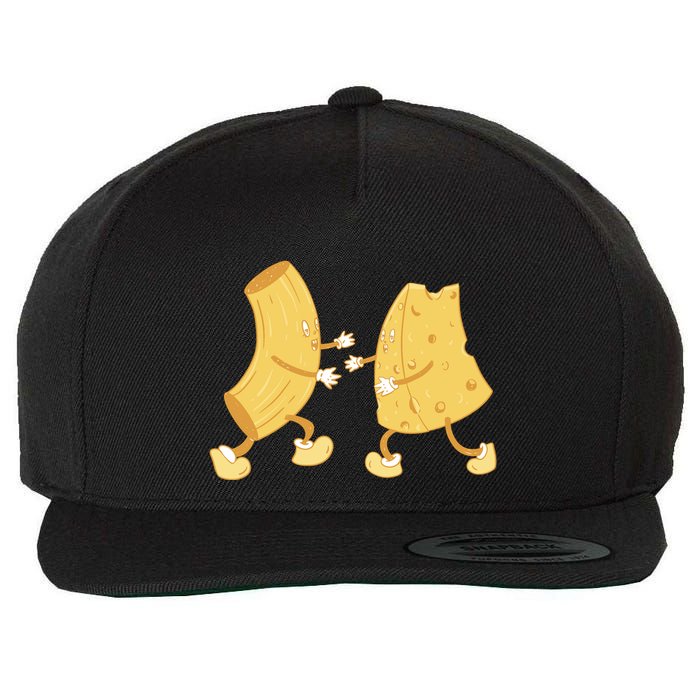 Mac And Cheese Funny Cute Wool Snapback Cap