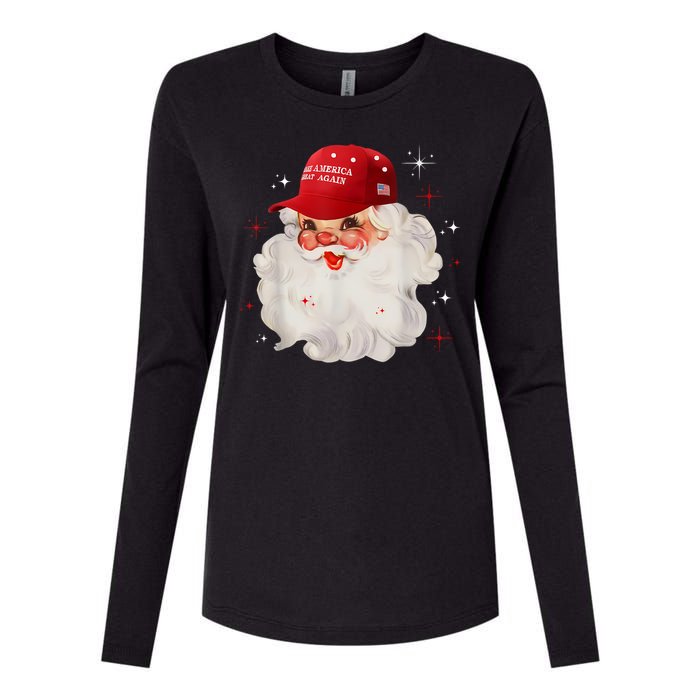 Make A Christmas Great Again Xmas Trump Maga Pajamas Santa Womens Cotton Relaxed Long Sleeve T-Shirt