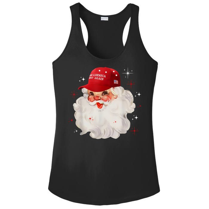 Make A Christmas Great Again Xmas Trump Maga Pajamas Santa Ladies PosiCharge Competitor Racerback Tank