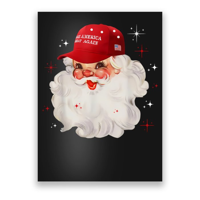 Make A Christmas Great Again Xmas Trump Maga Pajamas Santa Poster