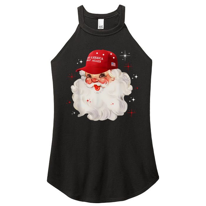 Make A Christmas Great Again Xmas Trump Maga Pajamas Santa Women's Perfect Tri Rocker Tank