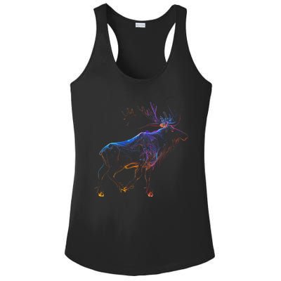 Moose Animal Cute Moose Canadian Moose Ladies PosiCharge Competitor Racerback Tank