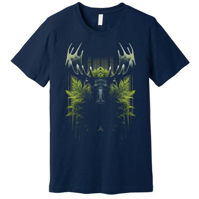 Moose Animal Cute Moose Canadian Moose Premium T-Shirt