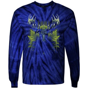 Moose Animal Cute Moose Canadian Moose Tie-Dye Long Sleeve Shirt