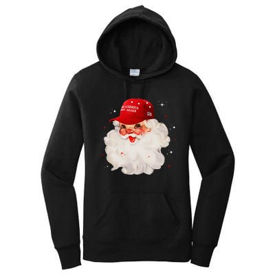 Make A Christmas Great Again Xmas Trump Maga Pajamas Santa Women's Pullover Hoodie