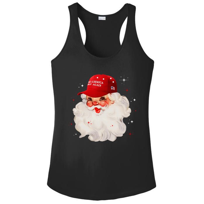 Make A Christmas Great Again Xmas Trump Maga Pajamas Santa Ladies PosiCharge Competitor Racerback Tank