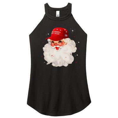 Make A Christmas Great Again Xmas Trump Maga Pajamas Santa Women's Perfect Tri Rocker Tank