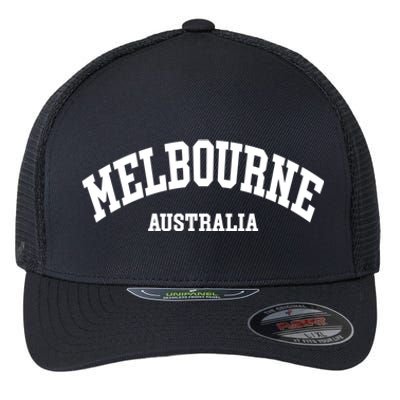 Melbourne Australia City Funny Gift Flexfit Unipanel Trucker Cap