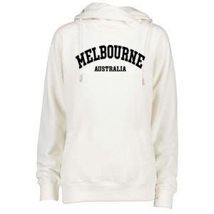 Melbourne Australia City Funny Gift Womens Funnel Neck Pullover Hood