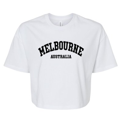 Melbourne Australia City Funny Gift Bella+Canvas Jersey Crop Tee