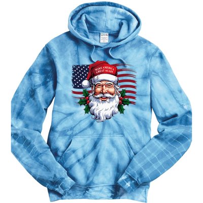 Make A Christmas Great Again Xmas Trump Maga Pajamas Santa Tie Dye Hoodie