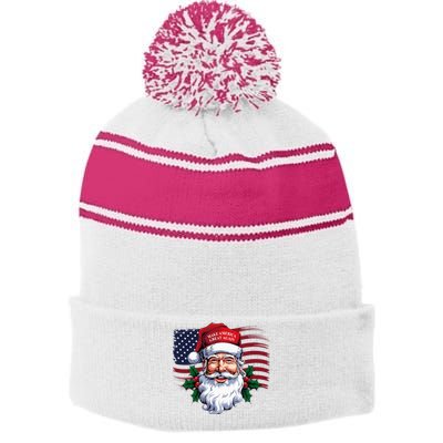 Make A Christmas Great Again Xmas Trump Maga Pajamas Santa Stripe Pom Pom Beanie