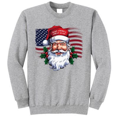 Make A Christmas Great Again Xmas Trump Maga Pajamas Santa Tall Sweatshirt