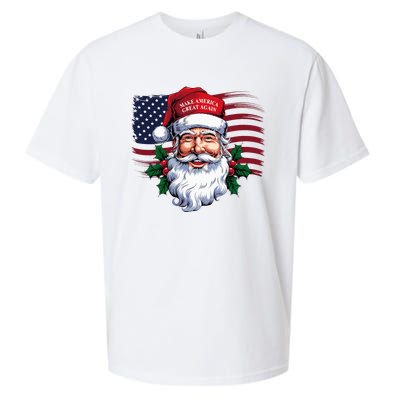 Make A Christmas Great Again Xmas Trump Maga Pajamas Santa Sueded Cloud Jersey T-Shirt