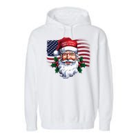 Make A Christmas Great Again Xmas Trump Maga Pajamas Santa Garment-Dyed Fleece Hoodie