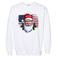 Make A Christmas Great Again Xmas Trump Maga Pajamas Santa Garment-Dyed Sweatshirt