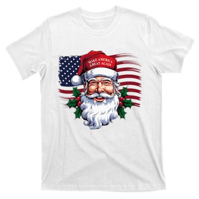 Make A Christmas Great Again Xmas Trump Maga Pajamas Santa T-Shirt