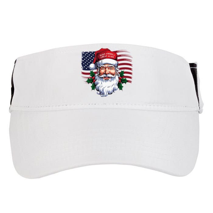 Make A Christmas Great Again Xmas Trump Maga Pajamas Santa Adult Drive Performance Visor