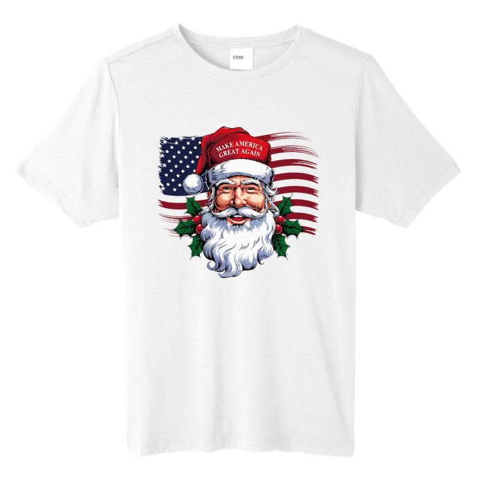 Make A Christmas Great Again Xmas Trump Maga Pajamas Santa Tall Fusion ChromaSoft Performance T-Shirt