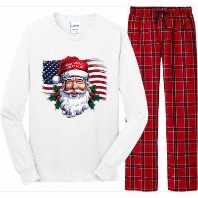 Make A Christmas Great Again Xmas Trump Maga Pajamas Santa Long Sleeve Pajama Set