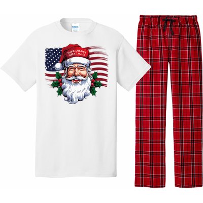 Make A Christmas Great Again Xmas Trump Maga Pajamas Santa Pajama Set