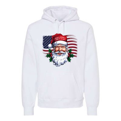 Make A Christmas Great Again Xmas Trump Maga Pajamas Santa Premium Hoodie