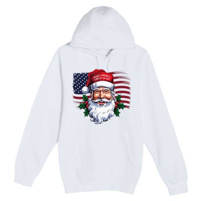 Make A Christmas Great Again Xmas Trump Maga Pajamas Santa Premium Pullover Hoodie