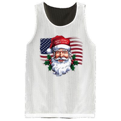 Make A Christmas Great Again Xmas Trump Maga Pajamas Santa Mesh Reversible Basketball Jersey Tank