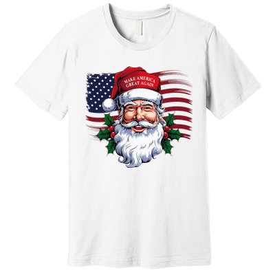 Make A Christmas Great Again Xmas Trump Maga Pajamas Santa Premium T-Shirt