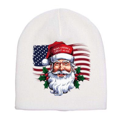 Make A Christmas Great Again Xmas Trump Maga Pajamas Santa Short Acrylic Beanie