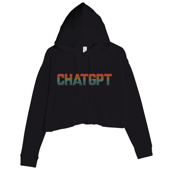 My Assistant Chatgpt Crop Fleece Hoodie