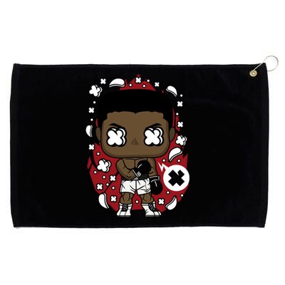 Muhamad Ali Cute Illustration Grommeted Golf Towel