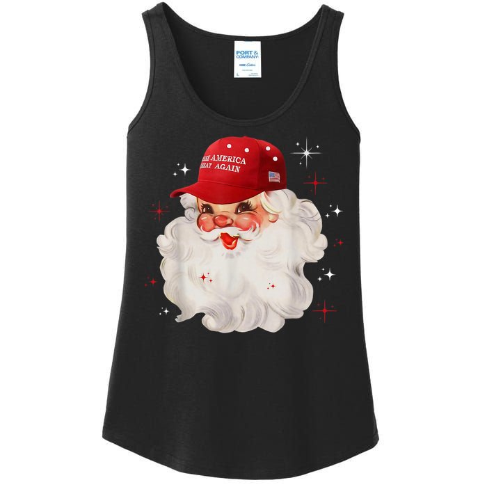 Make A Christmas Great Again Xmas Trump Maga Pajamas Santa Ladies Essential Tank