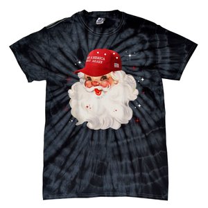 Make A Christmas Great Again Xmas Trump Maga Pajamas Santa Tie-Dye T-Shirt