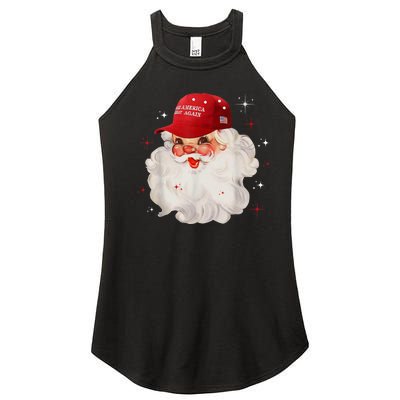 Make A Christmas Great Again Xmas Trump Maga Pajamas Santa Women's Perfect Tri Rocker Tank