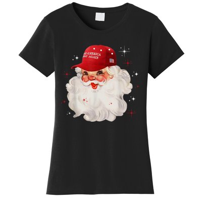 Make A Christmas Great Again Xmas Trump Maga Pajamas Santa Women's T-Shirt