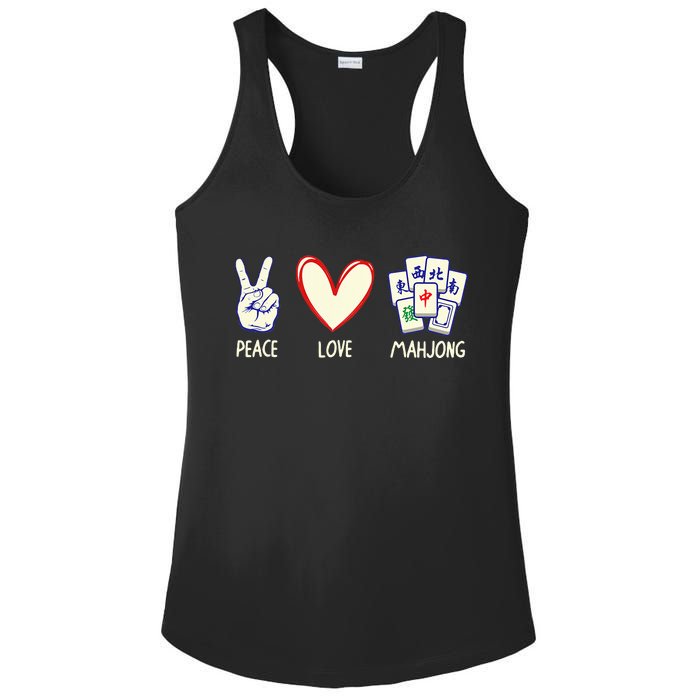 Mahjong Art Chinese Mah Jongg Game Lover Ladies PosiCharge Competitor Racerback Tank