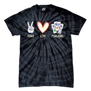 Mahjong Art Chinese Mah Jongg Game Lover Tie-Dye T-Shirt