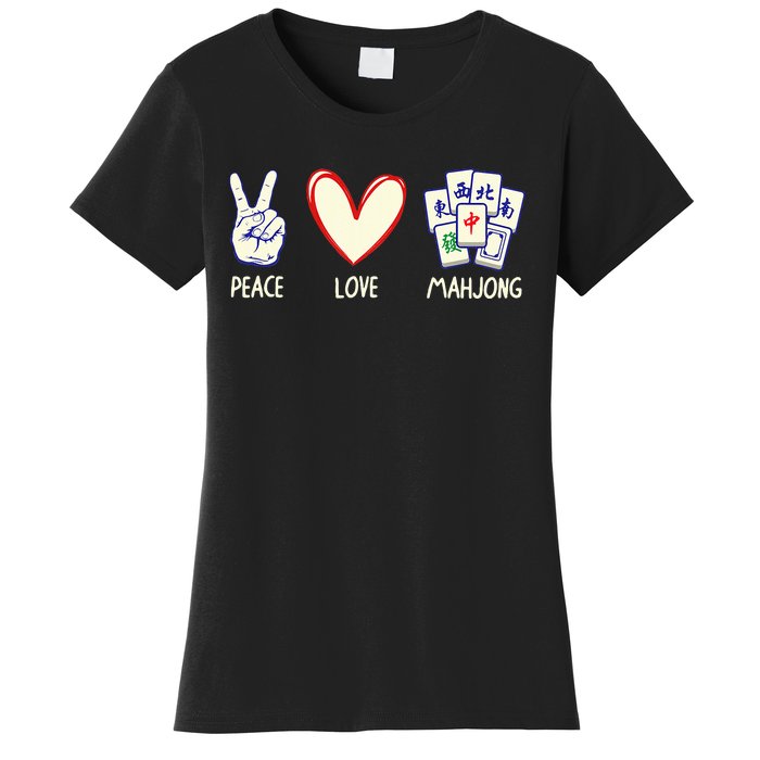 Mahjong Art Chinese Mah Jongg Game Lover Women's T-Shirt