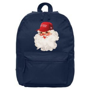 Make A Christmas Great Again Xmas Maga Santa Holiday Retro 16 in Basic Backpack