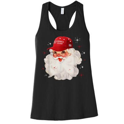 Make A Christmas Great Again Xmas Trump Maga Pajamas Santa Women's Racerback Tank